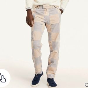 Brooks Brothers Milano Fit Patchwork Stretch Corduroy Pants Size 34 X 30
